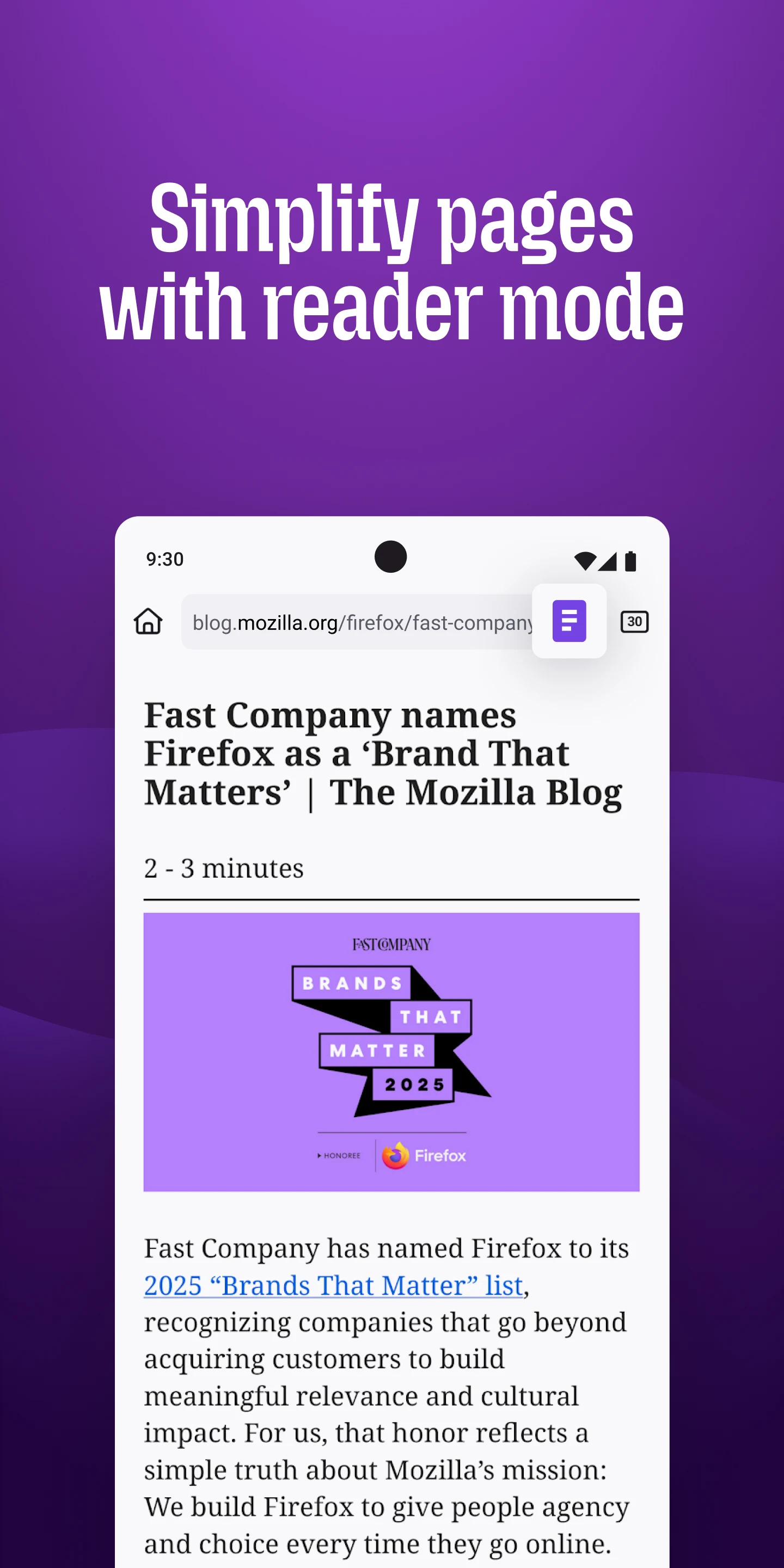Firefox Fast & Private Browser screenshot